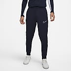 Nike Dri FIT Academy Men s Dri FIT Football Pants Blue Polyester 50 Recycled Polyester